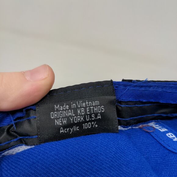 KB Ethos Men's Fitted Hat Blue Size L 7 3/8 Blank 100% Acrylic - Picture 8 of 8